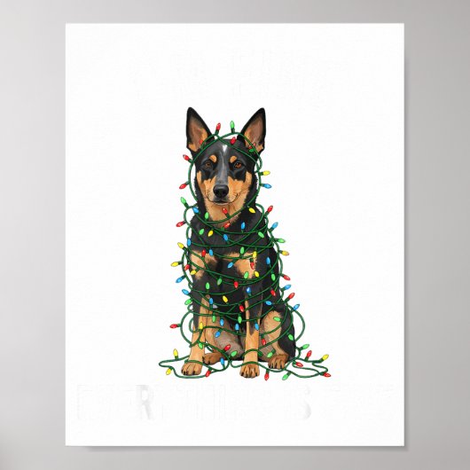 Australian Kele Christmas I'm Fine Everything Is F Poster (Voorkant)