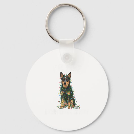 Australian Kele Christmas I'm Fine Everything Is F Sleutelhanger (Voorkant)