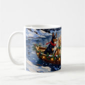 Australian Kelpie Christmas Boat Holiday Koffiemok (Links)