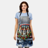 Australian Kelpie Christmas Red Truck Holiday Schort (Gedragen)