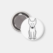 Australian Kelpie Dog Cartoon Magneet (Voorkant / Achterkant)