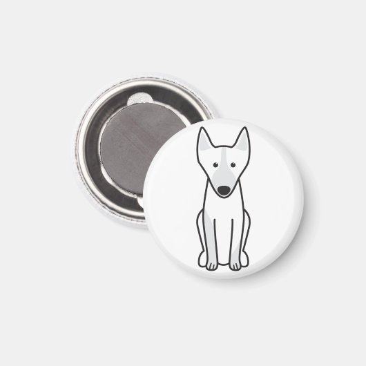 Australian Kelpie Dog Cartoon Magneet (Voorkant / Achterkant)