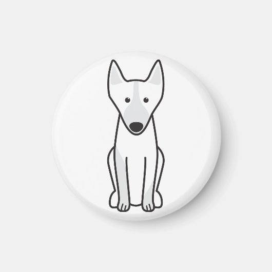 Australian Kelpie Dog Cartoon Magneet (Voorkant)