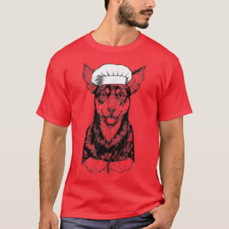 Australian Kelpie Dog Cook Chef Funny Cooking T-shirt