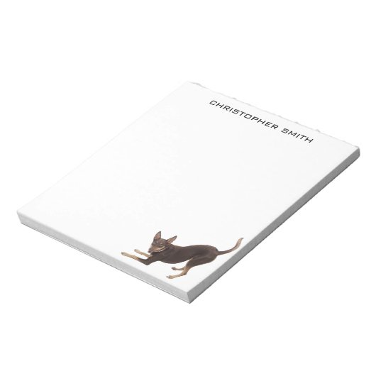 Australian Kelpie Dog Notitieblok (Linkerzijde)