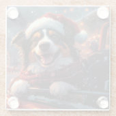 Australian Kelpie Dog Roller Onderzetter Christmas (Achterkant)