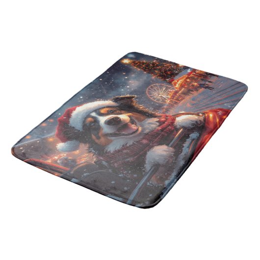 Australian Kelpie Dog Roller Onderzetter Christmas Badmat (Gekanteld)