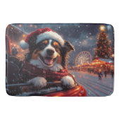 Australian Kelpie Dog Roller Onderzetter Christmas Badmat (Voorkant)