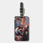 Australian Kelpie Dog Roller Onderzetter Christmas Bagagelabel (Voorkant verticaal)