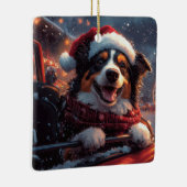 Australian Kelpie Dog Roller Onderzetter Christmas Keramisch Ornament (Rechts)