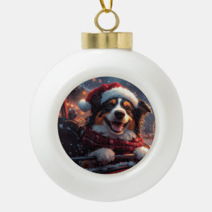 Australian Kelpie Dog Roller Onderzetter Christmas Keramische Bal Ornament