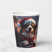 Australian Kelpie Dog Roller Onderzetter Christmas Papieren Bekers (Achterkant)