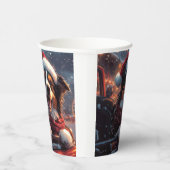 Australian Kelpie Dog Roller Onderzetter Christmas Papieren Bekers (Rechts)