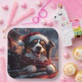 Australian Kelpie Dog Roller Onderzetter Christmas Papieren Bordje (Feest)