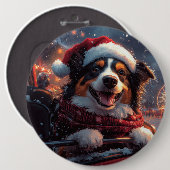 Australian Kelpie Dog Roller Onderzetter Christmas Ronde Button 6,0 Cm (Voorkant /achterkant)