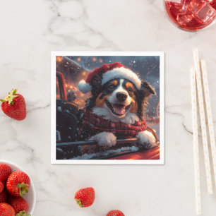 Australian Kelpie Dog Roller Onderzetter Christmas Servet