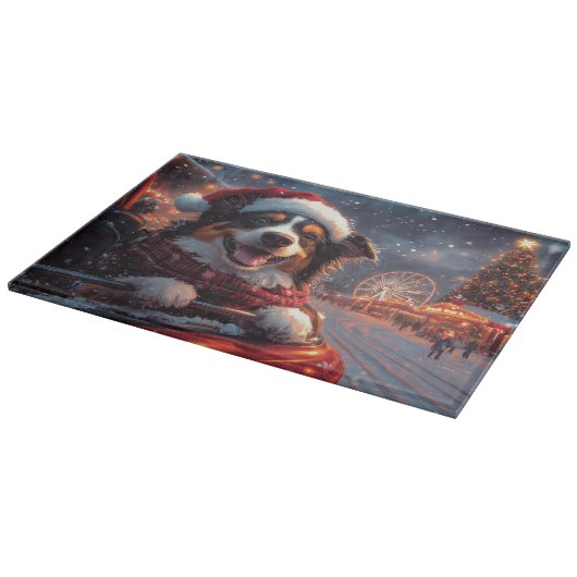 Australian Kelpie Dog Roller Onderzetter Christmas Snijplank (Hoek)