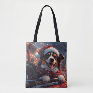 Australian Kelpie Dog Roller Onderzetter Christmas Tote Bag