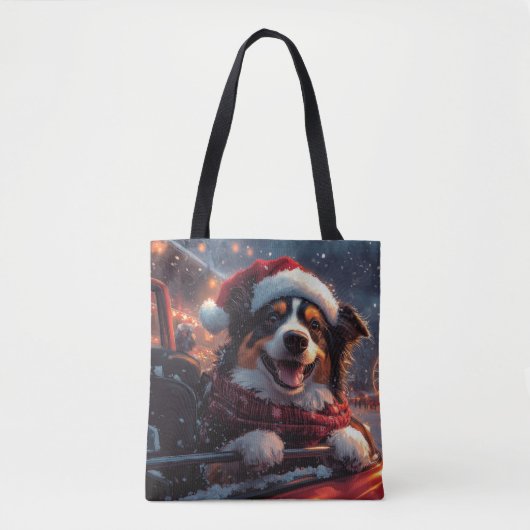 Australian Kelpie Dog Roller Onderzetter Christmas Tote Bag (Voorkant)