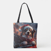 Australian Kelpie Dog Roller Onderzetter Christmas Tote Bag (Achterkant)