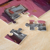 Australian Kelpie Dog Valentine's Day Pink Ute Legpuzzel (Zijkant)