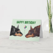 Australian Kelpie Happy Birthday Kaart (Voorkant)