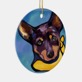 AUSTRALIAN KELPIE KERAMISCH ORNAMENT (Rechts)