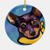 AUSTRALIAN KELPIE KERAMISCH ORNAMENT (Voorkant)