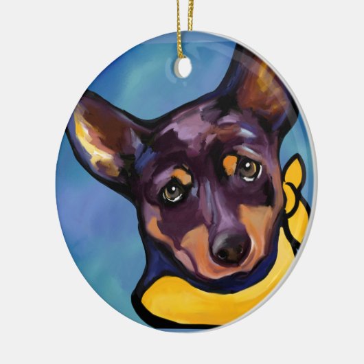AUSTRALIAN KELPIE KERAMISCH ORNAMENT (Links)