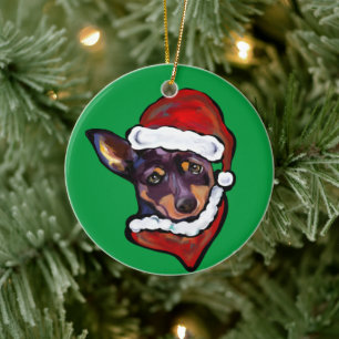 AUSTRALIAN KELPIE KERAMISCH ORNAMENT