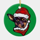 AUSTRALIAN KELPIE KERAMISCH ORNAMENT (Voorkant)