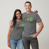Australian Kelpie Love Leopard Shamrock St Patrick T-shirt (Unisex)