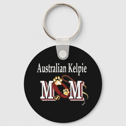 australian kelpie mama Sleutelhanger (Voorkant)