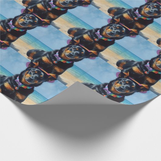 Australian Kelpie op het strand, hondenliefhebbers Cadeaupapier (Hoek)