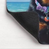 Australian Kelpie op het strand, hondenliefhebbers Muismat (Hoek)