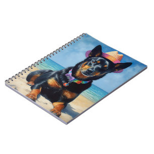 Australian Kelpie op het strand, hondenliefhebbers Notitieboek