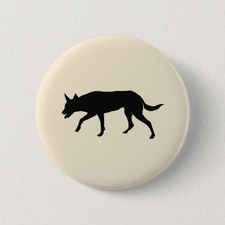 Australian Kelpie Silhouette Friend Ronde Button 5,7 Cm