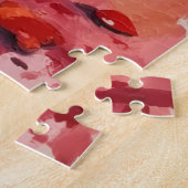 Australian Kelpie Valentine Dog Art with Hearts Legpuzzel (Zijkant)