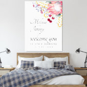 Australian King Protea Wedding Welcome Canvas Prin Afdruk (Insitu (Slaapkamer))