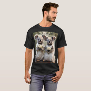 Australian Koala Beer bruiloft, Bucks Night Tshirt