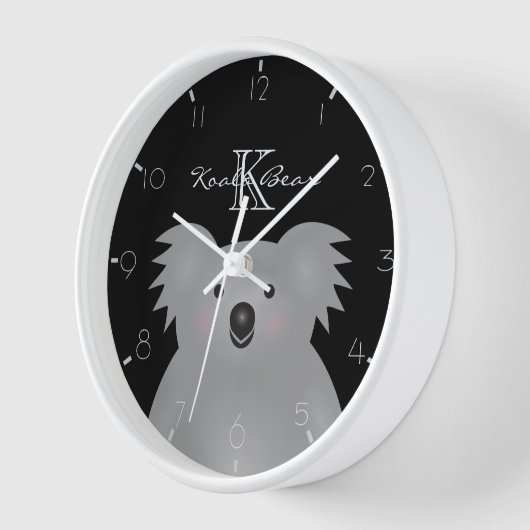 Australian Koala Beer Cute Add Jouw naam Monogram (Hoek)