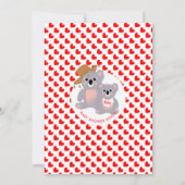 Australian Koala Beer Cute Graphic Kaart (Achterkant)