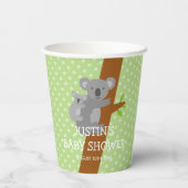 Australian koala beer gepolkadoteerde baby showers papieren bekers (Achterkant)