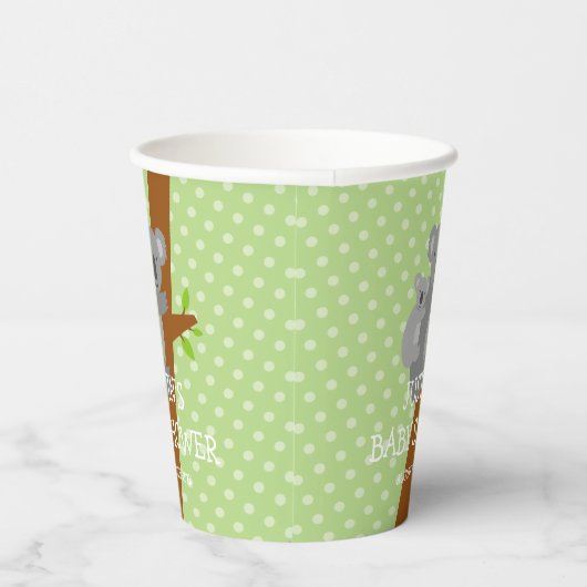 Australian koala beer gepolkadoteerde baby showers papieren bekers (Rechts)