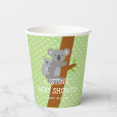 Australian koala beer gepolkadoteerde baby showers papieren bekers (Voorkant)