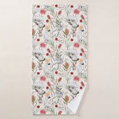 Australian Koala Cockatoos Proteas Natuur Pattern Badhanddoek (Badhanddoek)