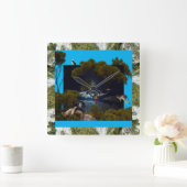 Australian Koala, Emu, Kookaburra, Design, Vierkante Klok (Huis)