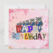 Australian Koala Happy Birthday Card Kaart (Voorkant)
