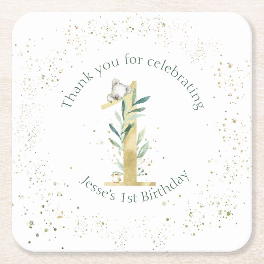 Australian Koala Kartonnen Onderzetters (Voorkant)