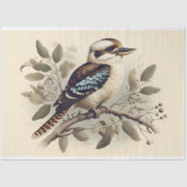 Australian Kookaburra Decoupage Tissuepapier